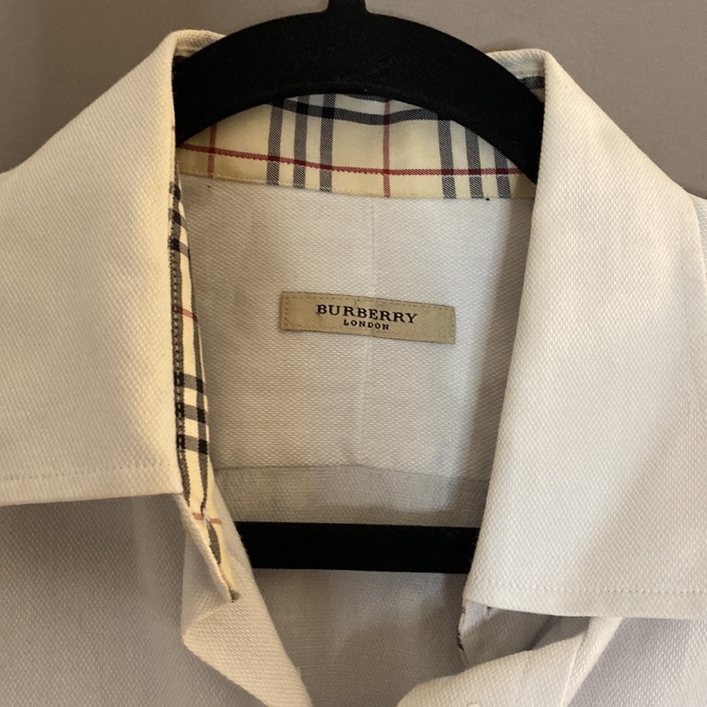 Authentic Burberry White Button Up! - image 2